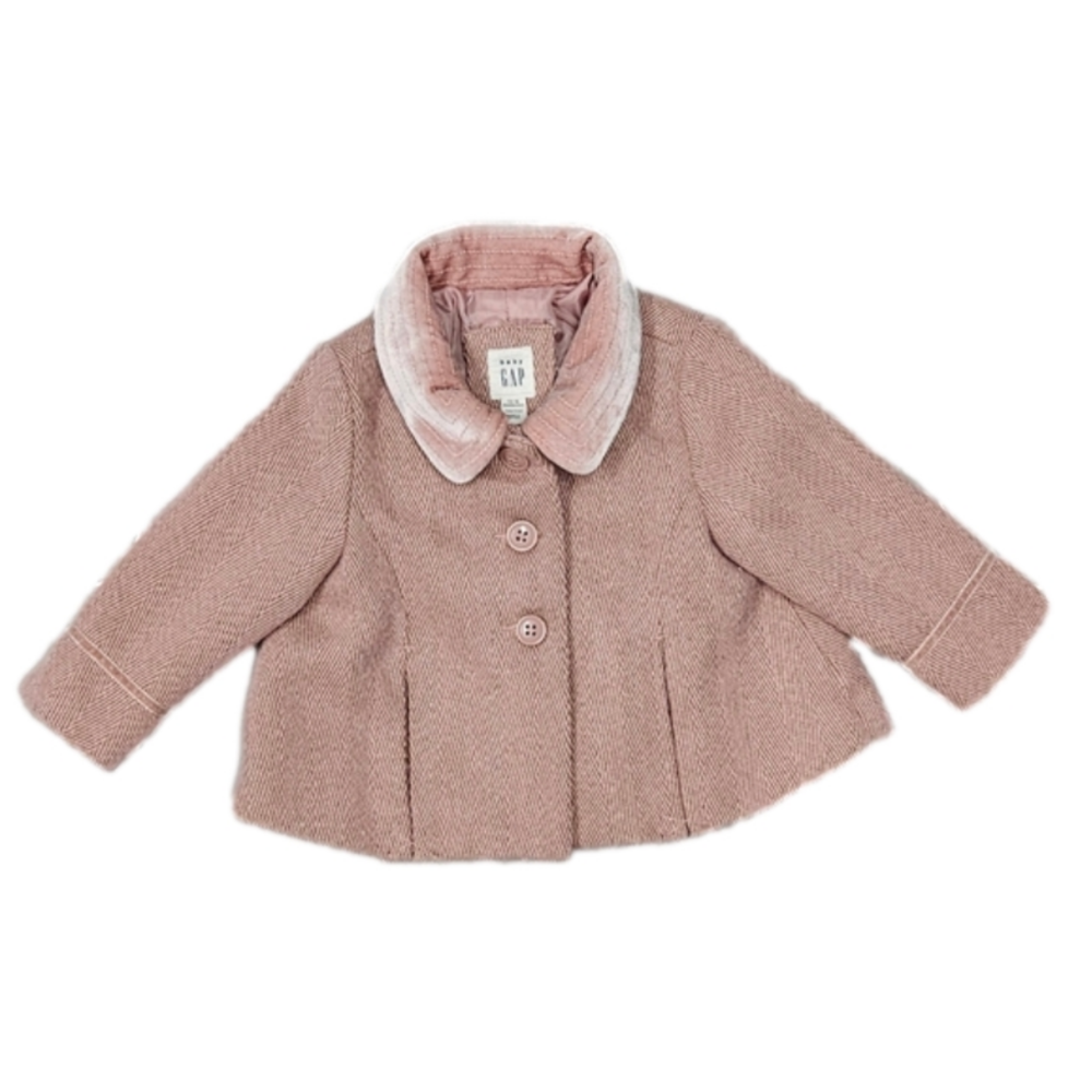 Baby Girl Pink Gap Dress Coat - size 12-18 months